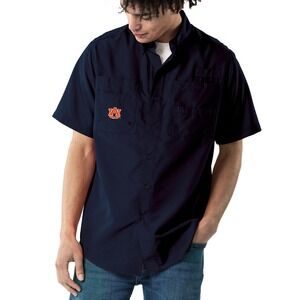 NCAA Auburn Tigers Short-Sleeve River Performance Shirt, Blue, Small